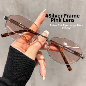 Chuming | Vintage Cat Eye Large Frame Sunglasses UV400