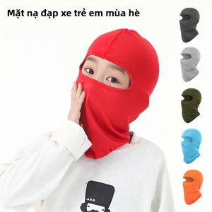 Mặt Nạ Thoáng Khí Cho Trẻ Em Cho Mùa Xuân Hè Chạy Bộ Ngoài Trời Đi Xe Đạp Chống Nắng Mũ Balaclava Mũ Đội Đầu Cho Bé Trai Bé Gái