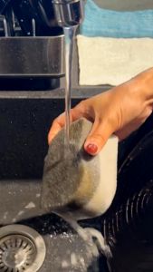 White Magic Scrub+Wipe Sponges / 2 Pack Dual Sided / Scratch Free / Long Lasting / Cleaning Sponge Scourers