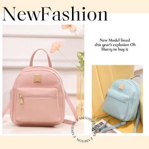 LiShops งานดี กระเป๋าเป้สะพายหลัง มีให้เลือก 4 สี จุของได้เยอะ หนังนิ่ม ไม่แต่งลวดลาย น้ำหนักเบา เข้าได้กับทุกชุดเลยน้า ไม่ตำยังไงไหว