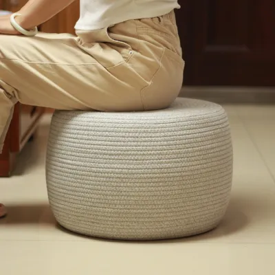 Thickened Cotton Rope Zafu Floor Cushion Lazy Tatami Home Use Seat Pillow Balcony Floor Bedroom Sitting on the Ground