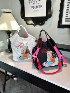 Thân Thiện Với Môi Trường Ballchain Thêu Nhím Nylon Đeo Vai Túi Đeo Ngang Túi Xách Túi Tote Di Động Dành Cho Thanh Niên Thoải Mái Sử Dụng