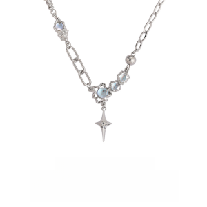 Kancai Womens Star Necklace Luxury Minimalist Design High-End Knitwear Chain New 2024 Trendy Lockbone Chain Fashion Jewelry