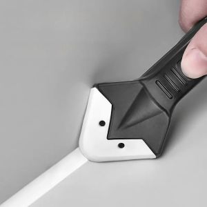 5-in-1 Metal Head Caulking Tool Set with Silicone Spatula - Grout Removal Sealant Filler Kit for Home Improvement