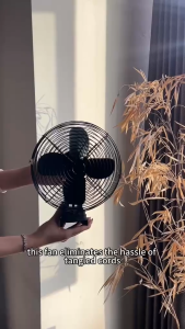 Wireless lithium battery fan table emergency power outages fan desktop bedrooms offices floor fan outdoor camping portable cooling