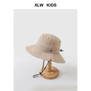 Camping Style Childrens Fisherman Hat Thin Summer Outdoor Travel Baby Sunshade Bucket Cap Boys Girls Quick Dry Hat