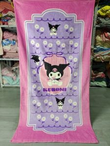 Khăn Tắm Hoạt Hình Dễ Thương Kuromi Cotton Nguyên Chất Mềm Thấm Hút Khăn Tắm Cho Bé Nhỏ Khăn Tắm Cho Bé