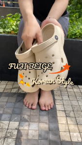 DERTA Sandal Baim Wanita Dewasa Jibbitz Terbaru Sendal Fuji Murah Estetik Nyaman Tahan Air Size35-40