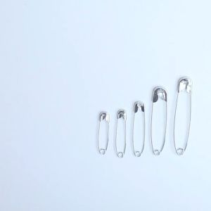 12Pieces Small Large Safety Pins Assorted for Crafts Baby Clothing Arts Nickel Plated Pins