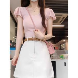 PEIXI | French Style High-End Red Blouse