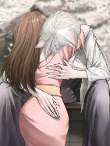 Bandai | Anime Figure White Fox Ears Silver Hair Oil Painting By Numbers Modern Wall Decor for Living Room Bedroom Perfect Gift No Frame