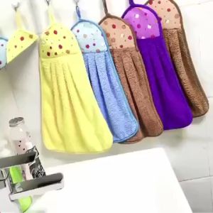Kain Lap Tangan Model Gantung Serbaguna Handuk Tangan Motif Buah Serbet Pemberisih Kotoran Dapur Serap Air RANDOM