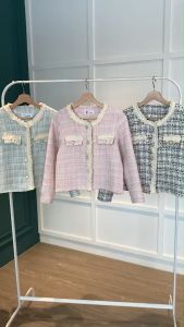 B3912 Minori Scallop Edge Tweed Blazer