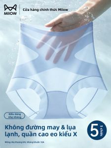 MiiOW | High Waist Tummy Control Ice Silk Panties