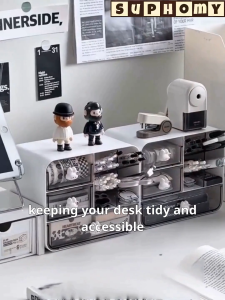 💖SG local stock💖Stationary Desk Organiser Pen Holder Desktop Shelf Large Capacity Cosmetic Brush Holder Organiser