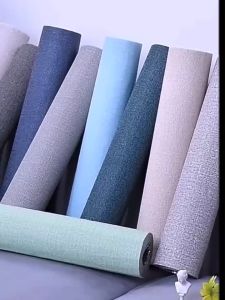 Solid Color Luxury Style Wall Paper Self Adhesive Quality Wallpaper Home Decoration