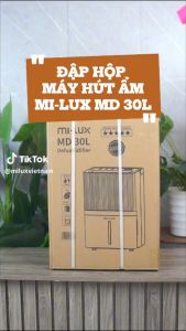 Máy hút ẩm lọc không khí thông minh Mi-lux MD-12L -20L -30L model 2024 Làm Sạch Khử Khuẩn