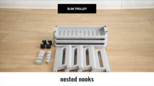 Slim Trolley with Wheels Kitchen Bathroom Storage Rack Narrow Gap Movable Trolley Rack Shelf Multi Purpose Toilet