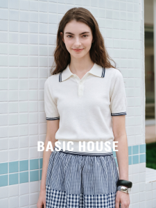Basic House | Autumn Lightweight Casual Knit T-Shirt