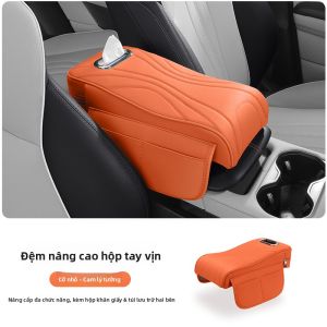 NAILI | Hộp Đa Năng Dùng Cho Ô Tô Có Giá Để Giấy và Đệm Tựa Tay Giữa