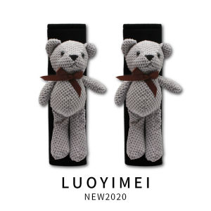 Extended Length Shoulder Protector Covers for Car Safety Belts Cute Cartoon Pair Winter Automobile Interior Accessories