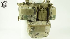 การจำลองชีวิตจริงทหารเกรดพรางเข็มขัดเสื้อกั๊กมืออาชีพการอยู่รอดในสนามมัลติฟังก์ชั่น