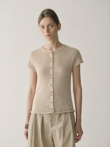 INSIS FEMME | Linen Blended Yarn Summer Casual Cardigan