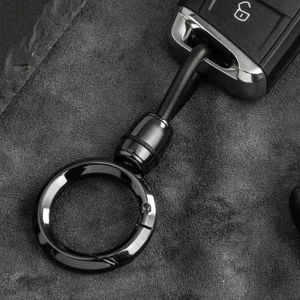 Car Key Chain Keyring Key Holder Strap with Metal Ring Minimalist Keychain Accessories for Car Keys Anti-Loss Key Organizer