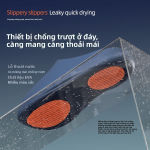 MONLEYTA | Dép đi trong nhà chống trượt cho bà bầu mùa hè 2025 Dép đi trong nhà EVA thoải mái thoáng khí cho nam và nữ