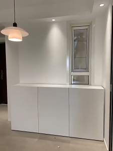 Sideboard Cabinet Modern Minimalist Living Room Bedroom Chest Of Drawers Wall Mounted Storage Cabinet Large Capacity Cream Style Kitchen Cabinet Multifunctional Combination Cabinet For Home Organization Space Saving