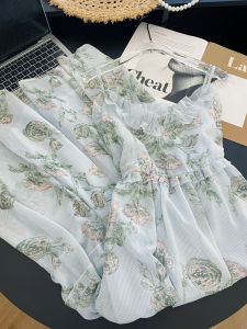 PAIBOLI | French Floral Style Elegant Sweet Dress
