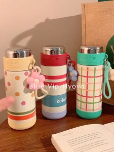 ขวดน้ำเก็บความเย็น ขวดน้ํา กระติกน้ำ แก้วสูญญากาศ กระติกน้ำร้อนพกพา กระบอกน้ำเก็บอุณหภูมิ สแตนเลสเกรด 316 500ml