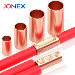 100PCS GT Copper Terminal Connectors Electrical Wire Cable Crimp Connecting Tubular Ferrules or for Lugs Have Heat Shrink Tubing