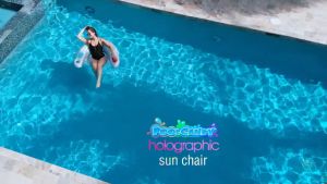 Holographic Inflatable Sun Chair Pool & Beach Float for Kids & Adults – Premium Floater Salbabida
