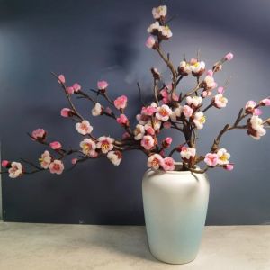 Handmade Jasmine Flower Twist Stick Red Plum Blossom Wax Flower Material Pack Peach Blossom Celebration Decor Living Room Decor