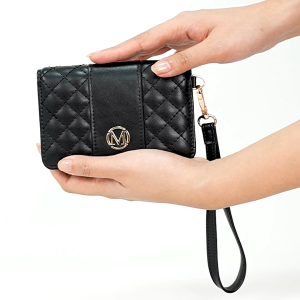 Mikana Quillow Sakemi Bifold Small Wallet for Women quilted wristlet coin purse card holder gift