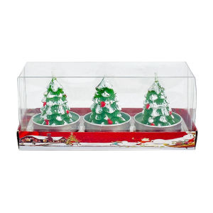 Christmas Decoration Christmas Candle Gifts for Colleagues Christmas Gift Christmas Ornaments Xmas Decoration 3 Pieces