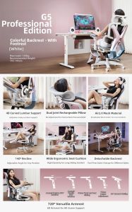 Ergonomic Female Gaming Web Chair