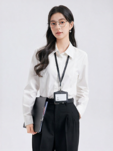 Autumn White Formal Shirt Long Sleeve