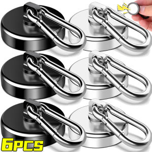 Hibeautylife】ตะขอแม่เหล็กนีโอไดเมียแข็งแรง ° หมุนได้360ตะขอพวงกุญแจวงแหวนแม่เหล็กตะขอแขวนแขวนห้องน้ำห้องครัวที่บ้าน