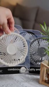Digital Display Desktop Mini Fan Lightweight Type-C Fast Charging Fan 180° Tilt Folding And Hanging Personal Fan With Power Display 199 Level Precise Control of Wind Speed Ultra-quiet Table Fan Suitable For Office Home Travel For Hot Day