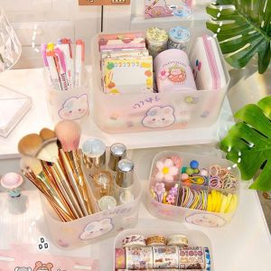 [FREESHIP] Hộp Đựng Mỹ Phẩm Đồ Dùng Học Tập Để Bàn Tiện Dụng Có Nắp Đậy Chống Bụi