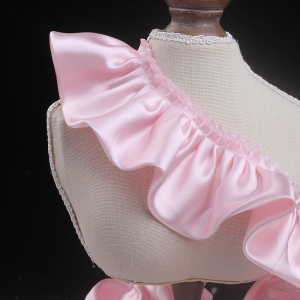 Túi Vải Ren Viền Dài Gấp Đôi Màu Sắc 55cm Cho Rèm Cửa Vải Trang Trí Gia Dụng Viền Váy Viền Ren Phụ Kiện May Vá