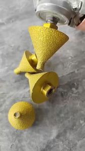 Mata Bor Berlian Chamfer Router Diameter 38mm/50mm SEGITIGA EMAS Pemotong Ubin Marmer Beton Gergaji Lubang Pengeboran Batu