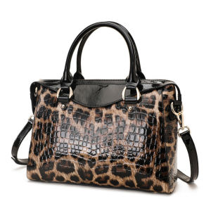 AIDRANI  Casual Tote Crossbody Shoulder Handbag Luxury Wild Leopard Print Genuine Leather Bag for Women Cowhide Roomy Q1078