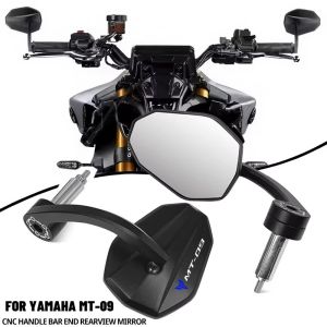 NEW For YAMAHA MT-09 MT09 2024 2025 Motorcycle Handle Bar End Rear View Side Mirror MT09 SP Aluminum Handlebar Mirrors MT09SP
