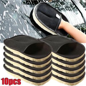 Car washing gloves plush wool tools duster cloth no damage to the paint car towel special foam cotton sponge towel parts