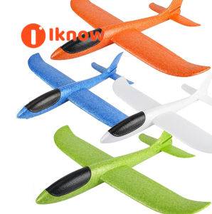 1 Pack Airplane/Flying Toys 17.5" Large Throwing Foam Plane/Gliders 2 Flight Mode Birthday Gifts for Girls Kids 3 4 5 6 7 8 9 10 11 12 Year Old BoysOutdoor Sport Game Toys