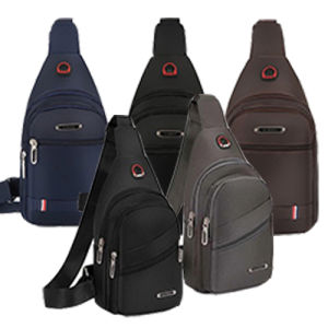 D กระเป๋าคาดอก ผ้า Oxford ดิฉันเป็นสุขสันต์ สำหรับชาย รุ่น 031/017