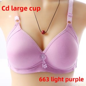 120.00kg Extra Large Size Summer Big Chest Bra Accessory Breast Push up Full Cup Intimates Thin Bra without Steel Ring Thin Mould Cup